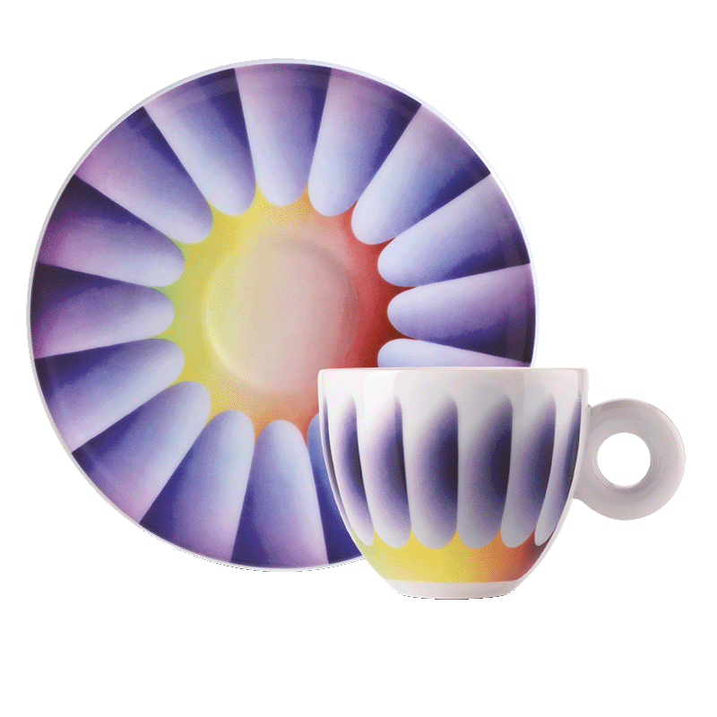 Ensemble de 2 tasses à cappuccino - la collection d'art Judy Chicago illy